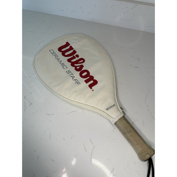 Wilson Ceramic Staff Sentra Tennis Racquet w/ Original Cover – Vintage 80s - Picture 6 of 8